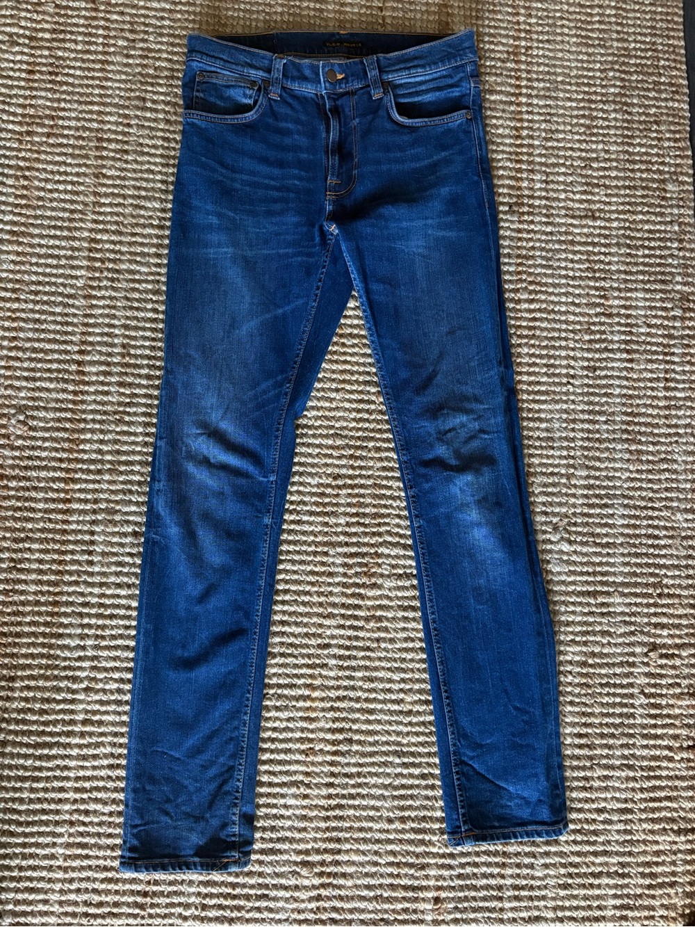 Nudie Jeans Slim Men’s Dark Blue Denim Jeans